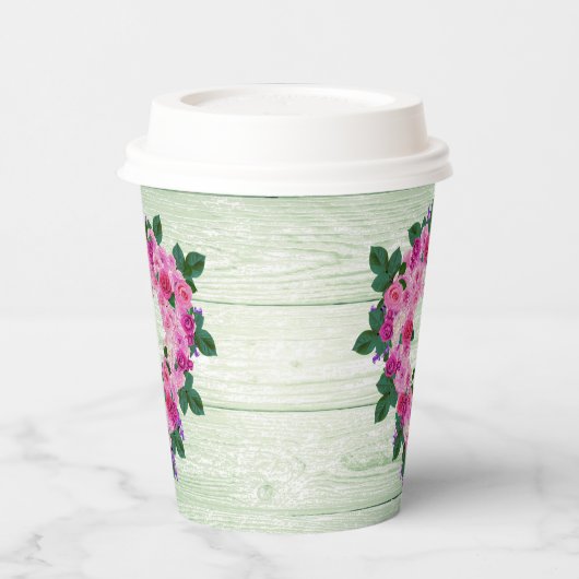 美しいハート 紙コップ (左)