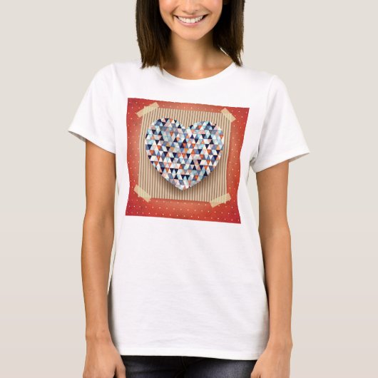 美しいハート Tシャツ (正面)