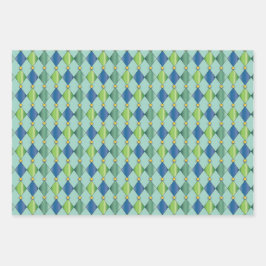 美しいハーレクインダイアモンラッピング紙 ラッピングペーパーシート