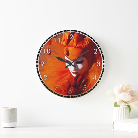 美しいハーレクイン ラージ壁時計 (ホーム)