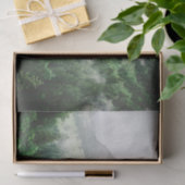 美しいバイエルンのドイツ霧の森の山 薄葉紙 (ギフト)