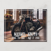 美しいバイクのライフセレブレーション ポストカード (正面)