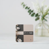 美しいバイステフRカスタムロイヤリティカード スクエア名刺 (スタンド正面)