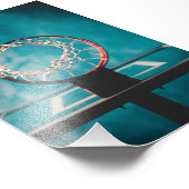 美しいバスケットボールのアートワーク フォトプリント            (角)