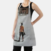 美しいバスケットボールの写真 エプロン (インサイチュ)