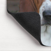 美しいバセットハウンドのマウスパッド マウスパッド (コーナー)