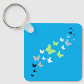 美しいバタフライアジェンダープライド キーホルダー (正面)