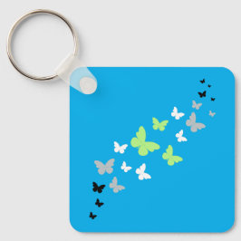 美しいバタフライアジェンダープライド キーホルダー