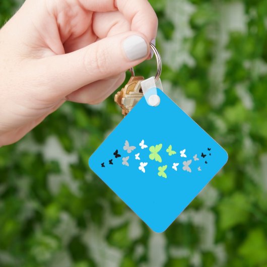 美しいバタフライアジェンダープライド キーホルダー (手)