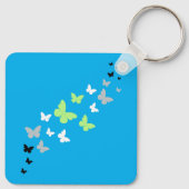 美しいバタフライアジェンダープライド キーホルダー (裏面)