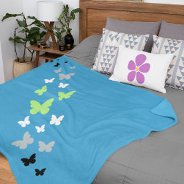 美しいバタフライアジェンダープライド シェルパブランケット