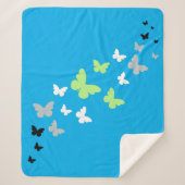 美しいバタフライアジェンダープライド シェルパブランケット (正面)