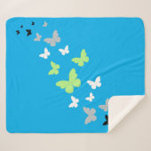 美しいバタフライアジェンダープライド シェルパブランケット (正面(横))