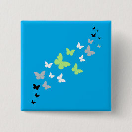 美しいバタフライアジェンダープライド 缶バッジ