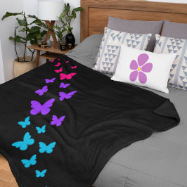 美しいバタフライアンドロギー性プライドデザイン シェルパブランケット