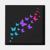 美しいバタフライアンドロギー性プライドデザイン マグネット (正面)