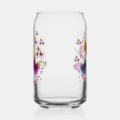 美しいバタフライアート ガラス缶 (左)