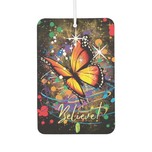 美しいバタフライエアーフレッシュナー カーエアーフレッシュナー (正面)