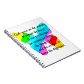 美しいバタフライセレニティ祈りの言葉デザイン ノートブック (右側)