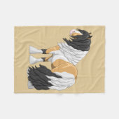 美しいバックスキンピントジプシーヴァンナー荷車を引くホース フリースブランケット (正面(横))