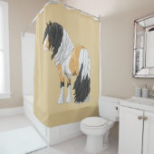 美しいバックスキン·ピント·ジプシー·バンナー·荷車を引くホース シャワーカーテン (インサイチュ)