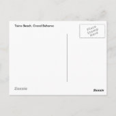 美しいバハマのビーチ ポストカード (裏面)