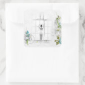 美しいバビクトリアンレーリナの子ステッカー スクエアシール (バッグ)