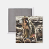 美しいバブーン磁石 マグネット (正面/裏面)