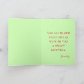 美しいバラがすぐ良くなる カード (内部)