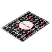 美しいバラつる植物 ノートブック (左側)