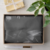 美しいバラとローズブドブラックアンドホワイトフローラ 薄葉紙 (ギフト)