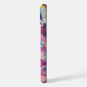 美しいバラと蝶々 iPhoneケース (左側面)