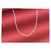 美しいバラのエレガントなサテンの結婚式 ラージペーパーバッグ (裏面)