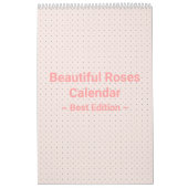 美しいバラのカレンダー カレンダー (カバー)
