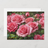 美しいバラのブルガリアはがき シーズンポストカード (正面/裏面)