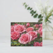 美しいバラのブルガリアはがき シーズンポストカード (スタンド正面)