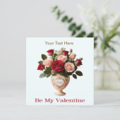 美しいバラの花の恋愛メッセージ - 恋人になって シーズンカード (スタンド正面)