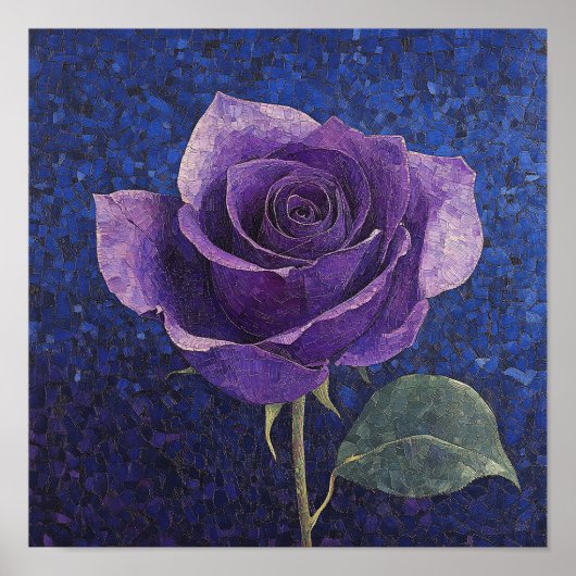 美しいバラの花の植物画 ベッドルーム装飾 ポスター (正面)
