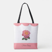 美しいバラの花の自然 トートバッグ (裏面)