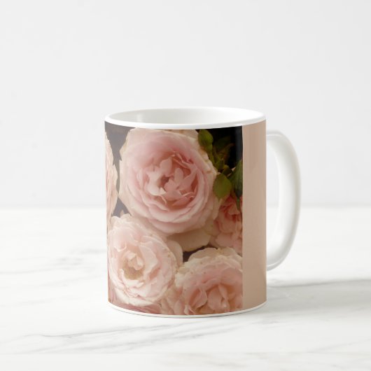 美しいバラカスタムムグ コーヒーマグカップ (正面右)