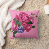 美しいバラスケッチ装飾用クッション クッション (ブランケット)