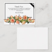 美しいバラズ，葬儀の後，ありがとう ノートカード (正面/裏面)