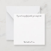 美しいバラノートカード ノートカード (裏面)