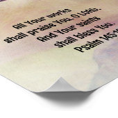 美しいバラバイブル詩のアートポスター ポスター (角)