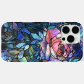 美しいバラフェイクステンドグラスデザイン Case-Mate iPhoneケース (裏面 (横))