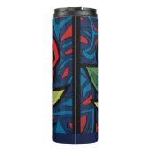 美しいバラフローラブラックサーマルタンブラー タンブラー (裏面)