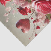 美しいバラフローラヴァレンティーンズデイティッシュペーパー 薄葉紙 (詳細)