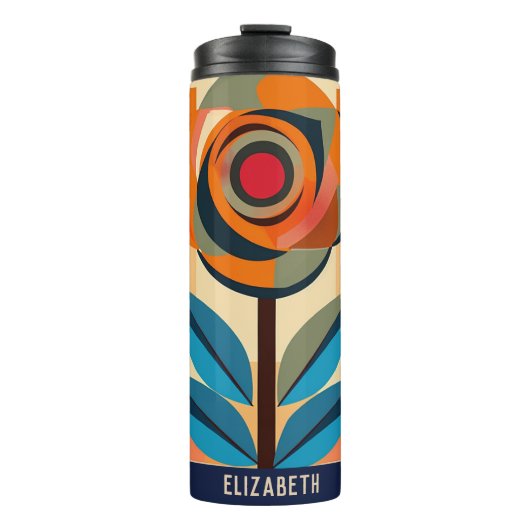 美しいバラプリントフローラタンブラー タンブラー (正面)