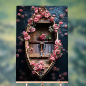 美しいバラボート アクリルサイン (ニュートラル)