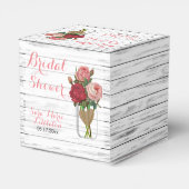 美しいバラメイスンジャーブライダルシャワー フェイバーボックス (裏面サイド)